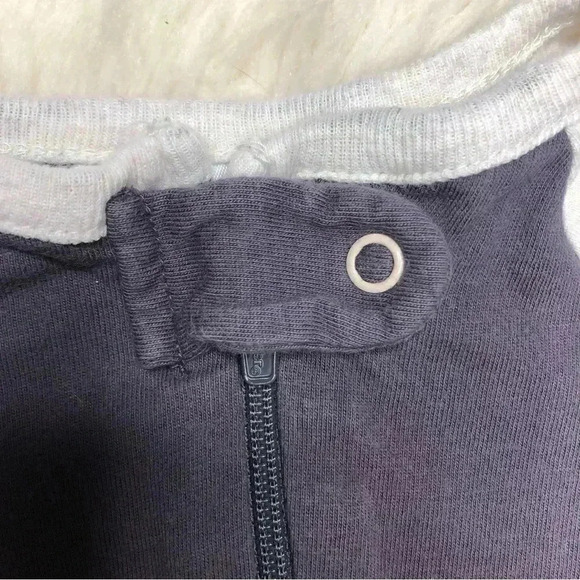 Gerber Footed Onesie Pajamas Blue & White Bear Go Explore Zippered  Size Newborn - Picture 2 of 16